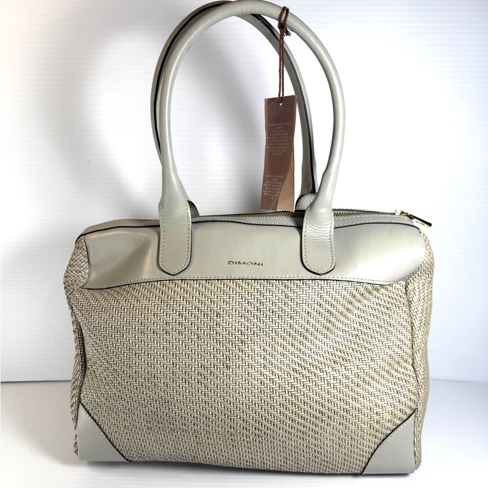 Dimoni Italian Woven Handbag • 100% Leather